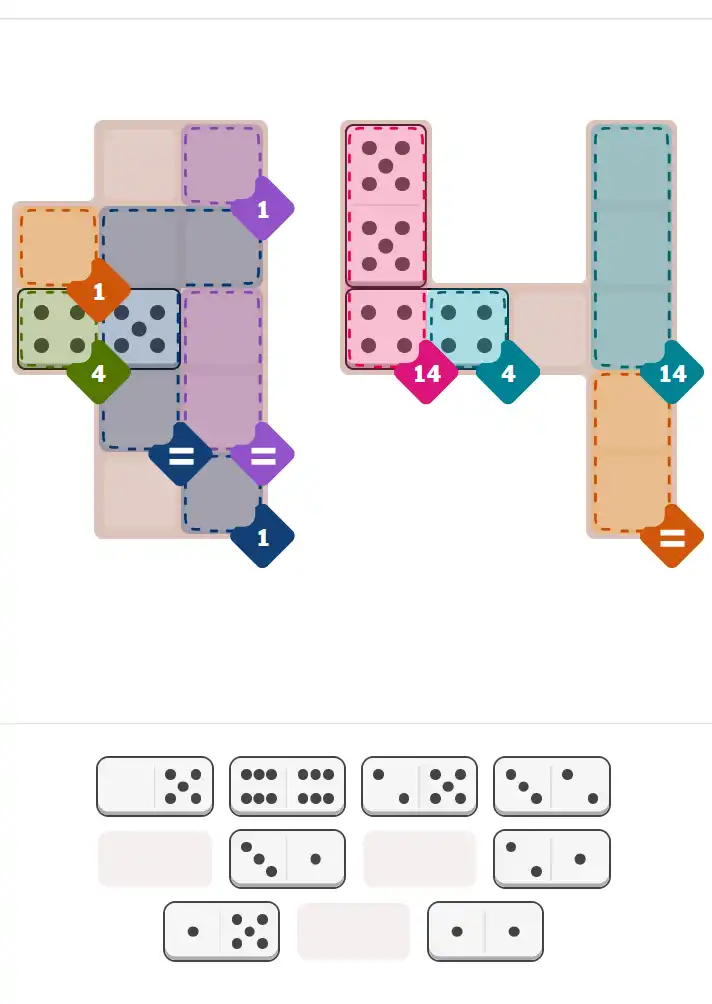 Pips hint for November 22, 2025 – hard level puzzle grid with critical first placements and strategy