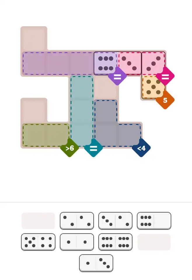 Pips hint for November 22, 2025 – medium level puzzle grid highlighting important moves and hints