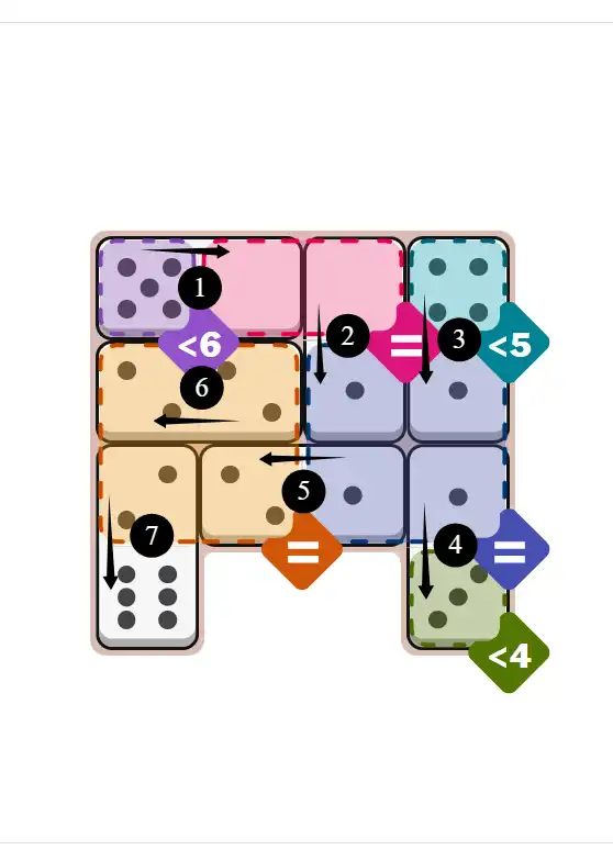 NYT Pips November 23, 2025 medium puzzle full solution grid with completed hints