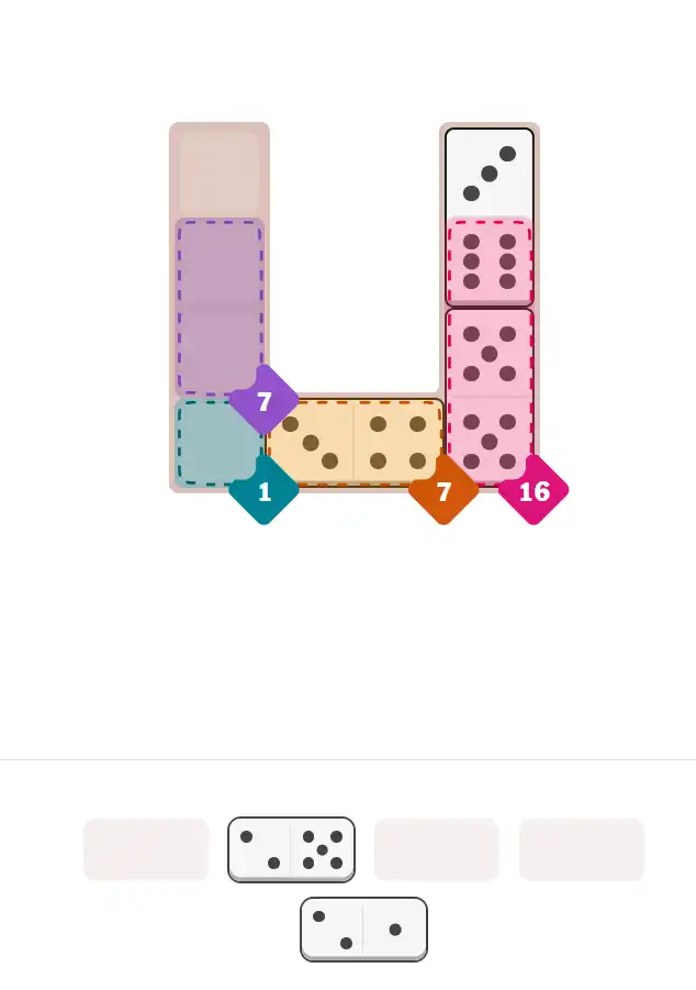 Pips hint for November 25, 2025 – easy level puzzle grid showing key first steps and strategy