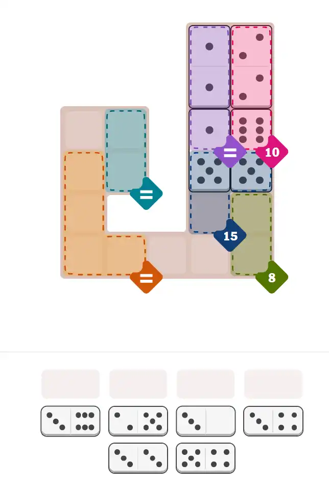 Pips hint for November 26, 2025 – hard level puzzle grid with critical first placements and strategy