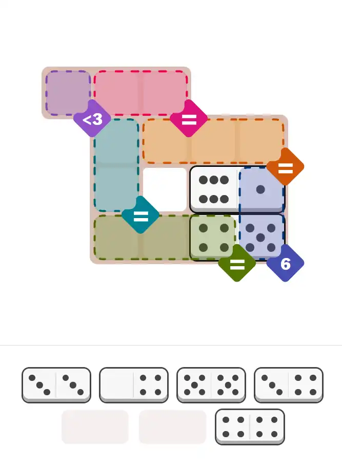 Pips hint for November 27, 2025 – medium level puzzle grid highlighting important moves and hints