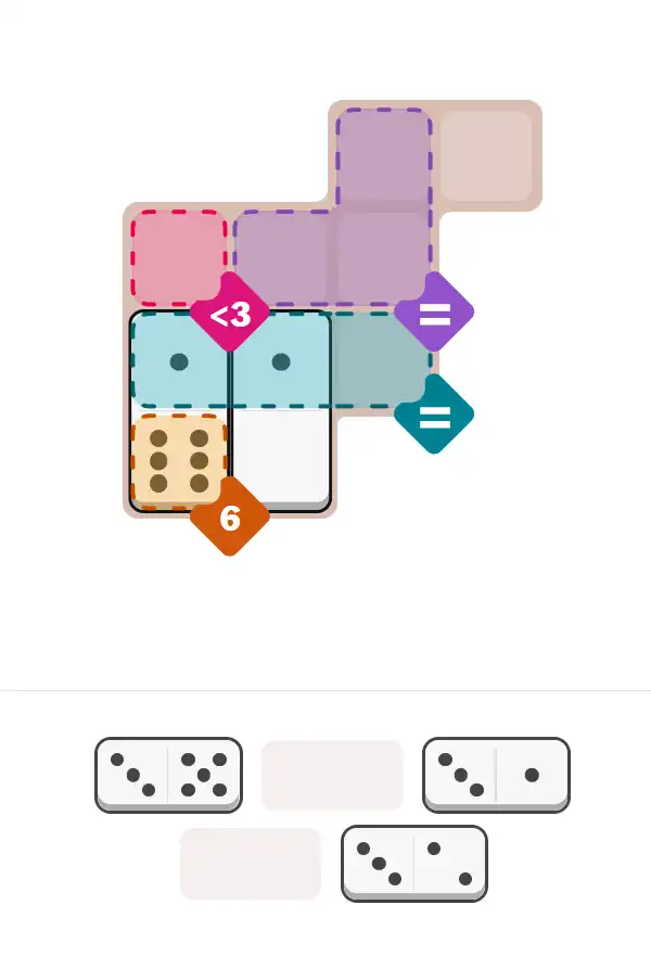 Pips hint for November 28, 2025 – easy level puzzle grid showing key first steps and strategy