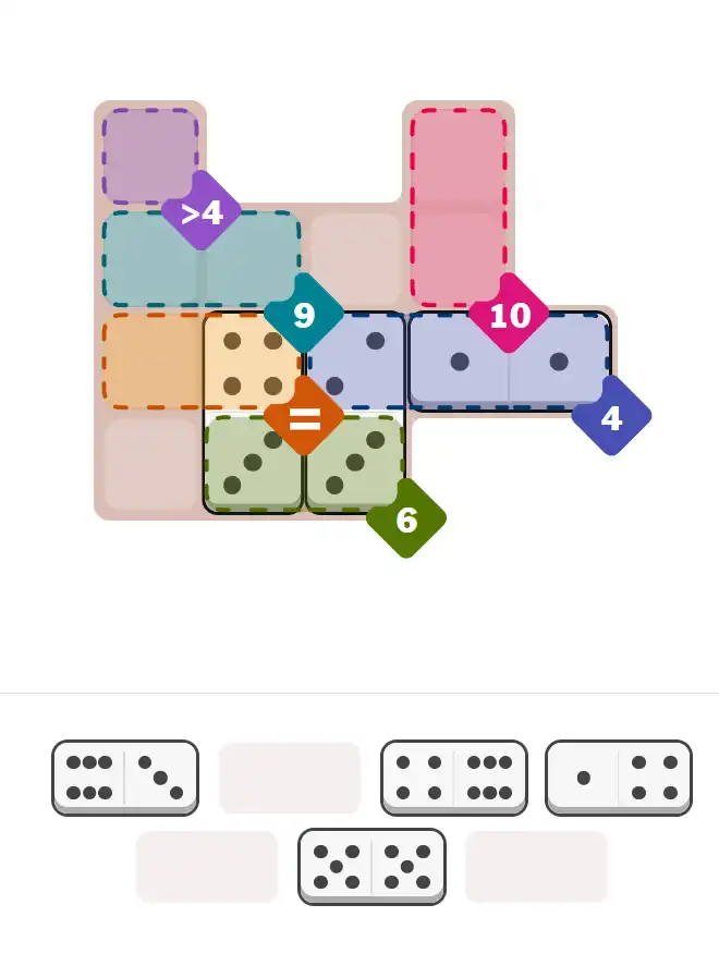 Pips hint for November 28, 2025 – medium level puzzle grid highlighting important moves and hints