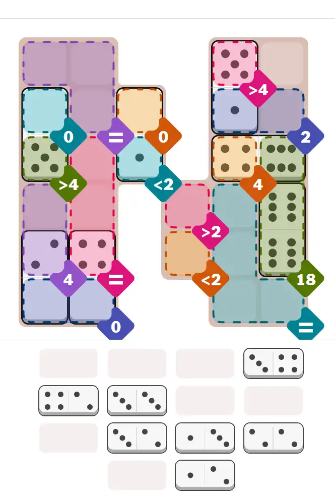 Pips hint for November 30, 2025 – hard level puzzle grid with critical first placements and strategy