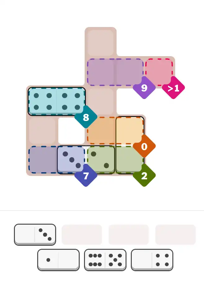 Pips hint for November 30, 2025 – medium level puzzle grid highlighting important moves and hints