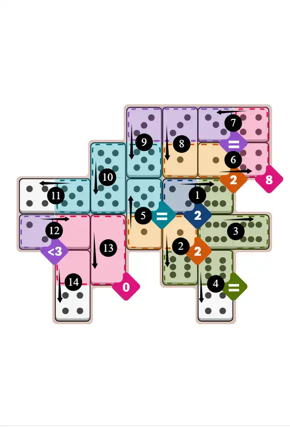 NYT Pips November 4, 2025 hard puzzle full solution grid showing final answer with hints