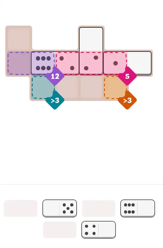 Pips hint for November 5, 2025 – medium level puzzle grid highlighting important moves and hints