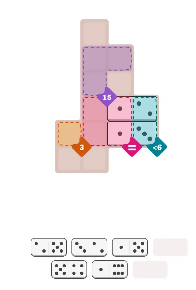 Pips hint for November 7, 2025 – medium level puzzle grid highlighting important moves and hints