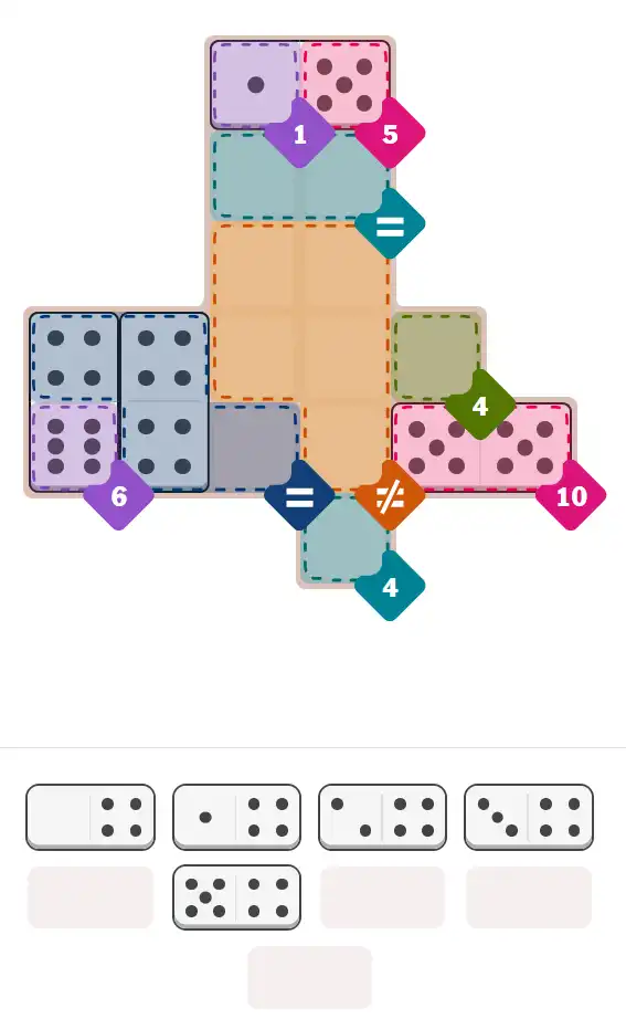 Pips hint for November 9, 2025 – medium level puzzle grid highlighting important moves and hints