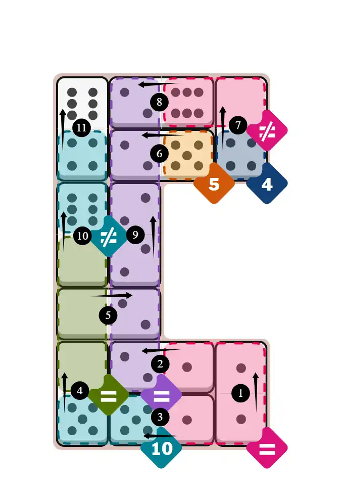 NYT Pips December 12, 2025 hard puzzle full solution grid showing final answer with hints