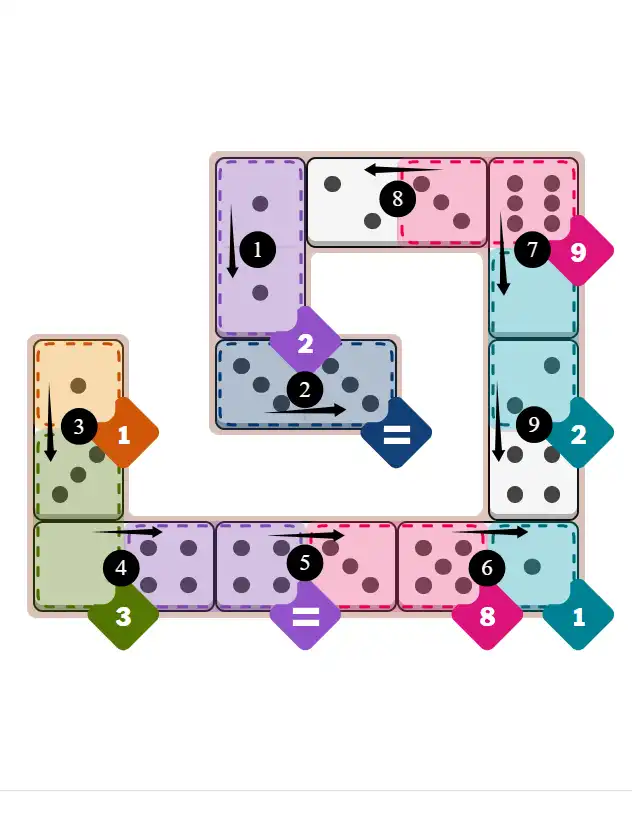 NYT Pips December 13, 2025 medium puzzle full solution grid with completed hints