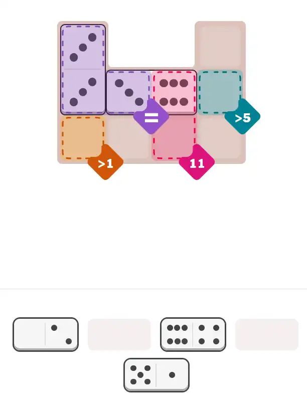 Pips hint for December 14, 2025 – easy level puzzle grid showing key first steps and strategy