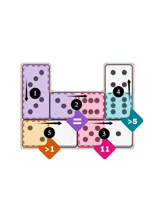 NYT Pips December 14, 2025 easy puzzle full solution grid with all hints completed