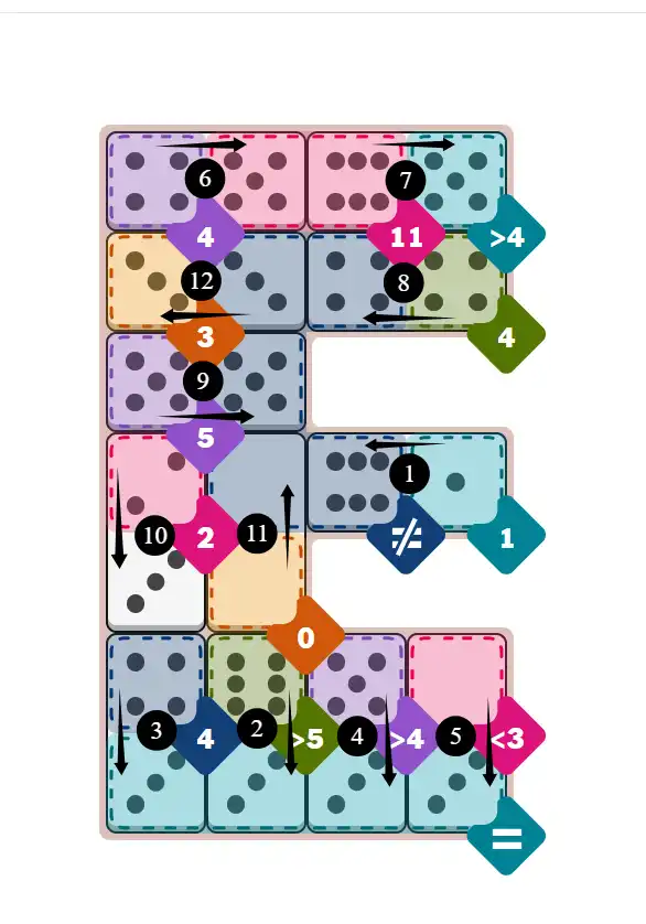 NYT Pips December 15, 2025 hard puzzle full solution grid showing final answer with hints