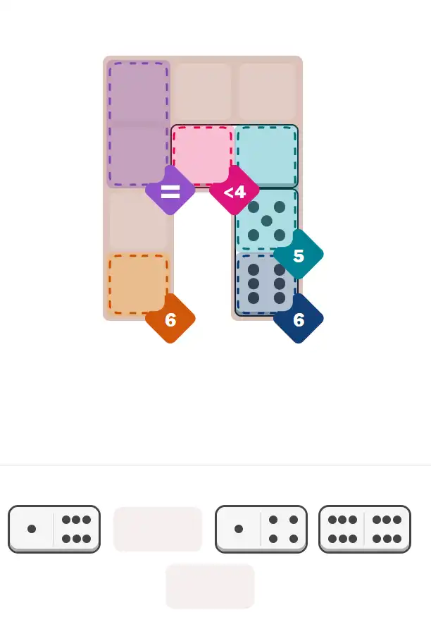 Pips hint for December 17, 2025 – easy level puzzle grid showing key first steps and strategy