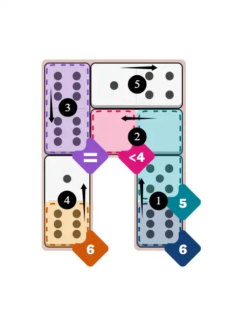 NYT Pips December 17, 2025 easy puzzle full solution grid with all hints completed