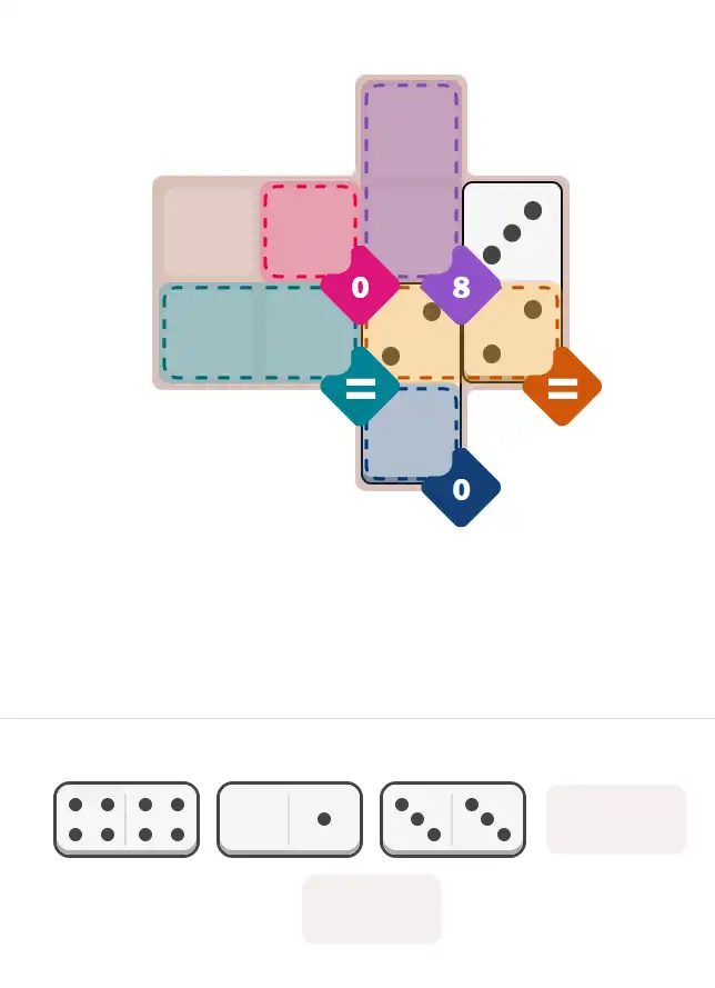 Pips hint for December 20, 2025 – easy level puzzle grid showing key first steps and strategy