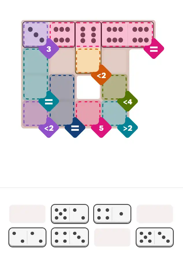 Pips hint for December 23, 2025 – medium level puzzle grid highlighting important moves and hints