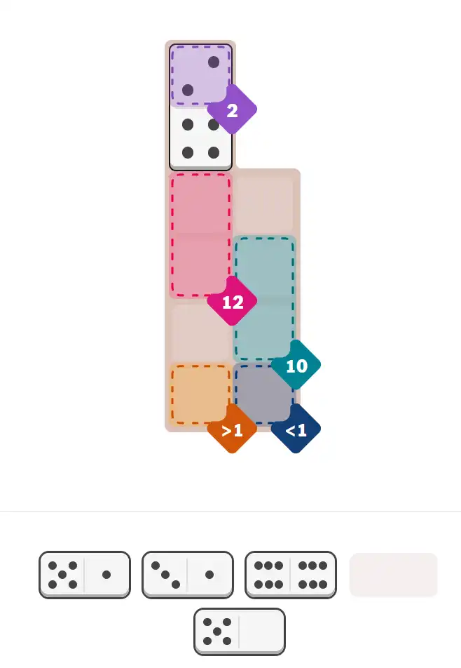 Pips hint for December 25, 2025 – easy level puzzle grid showing key first steps and strategy