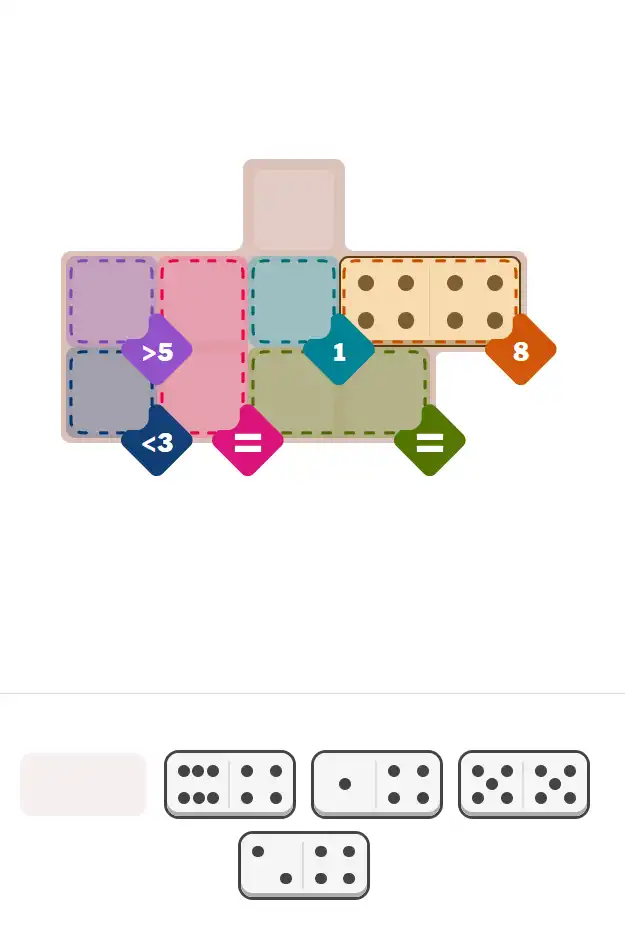 Pips hint for December 29, 2025 – easy level puzzle grid showing key first steps and strategy