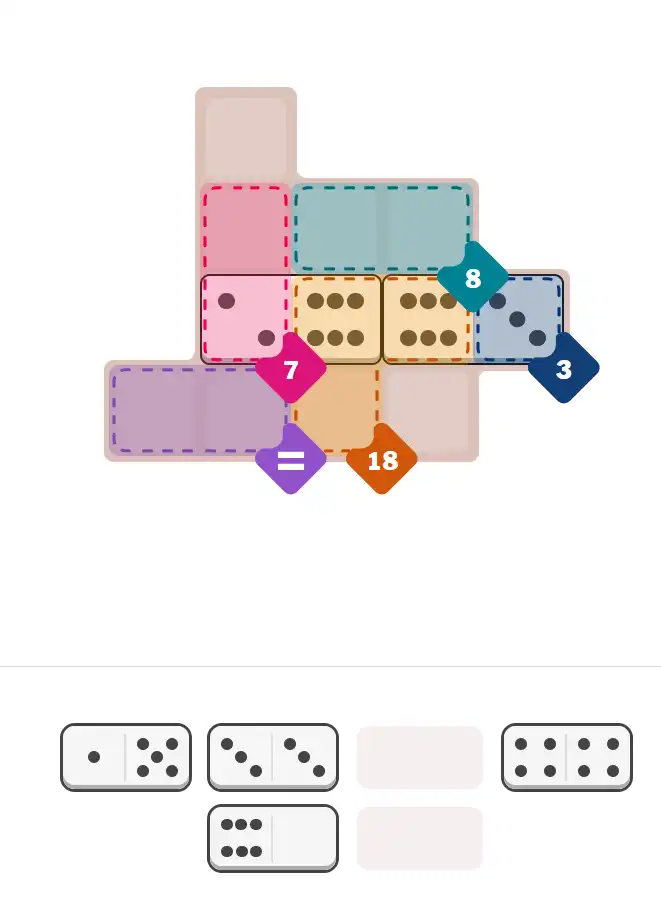 Pips hint for December 31, 2025 – easy level puzzle grid showing key first steps and strategy