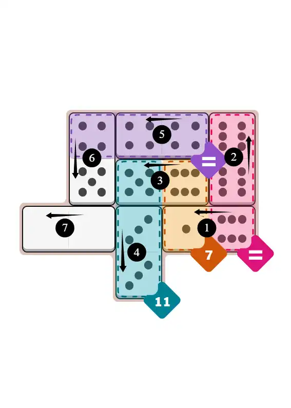 NYT Pips December 31, 2025 medium puzzle full solution grid with completed hints