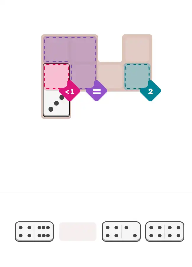 Pips hint for December 8, 2025 – easy level puzzle grid showing key first steps and strategy