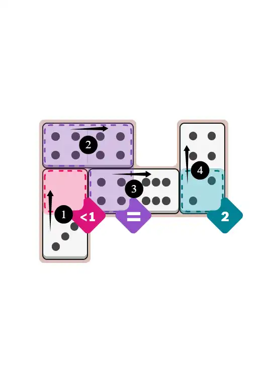 NYT Pips December 8, 2025 easy puzzle full solution grid with all hints completed