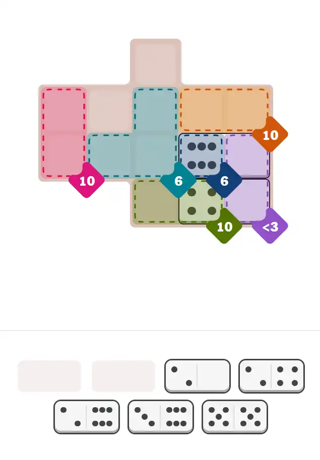 Pips hint for January 1, 2026 – medium level puzzle grid highlighting important moves and hints