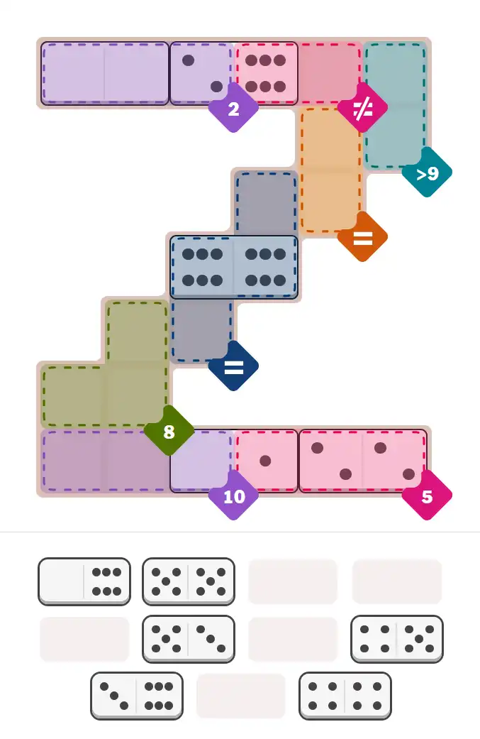 Pips hint for January 2, 2026 – hard level puzzle grid with critical first placements and strategy