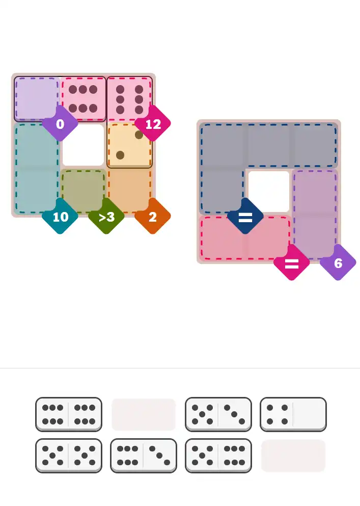 Pips hint for January 2, 2026 – medium level puzzle grid highlighting important moves and hints