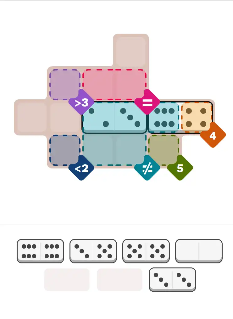 Pips hint for February 1, 2026 – medium level puzzle grid highlighting important moves and hints