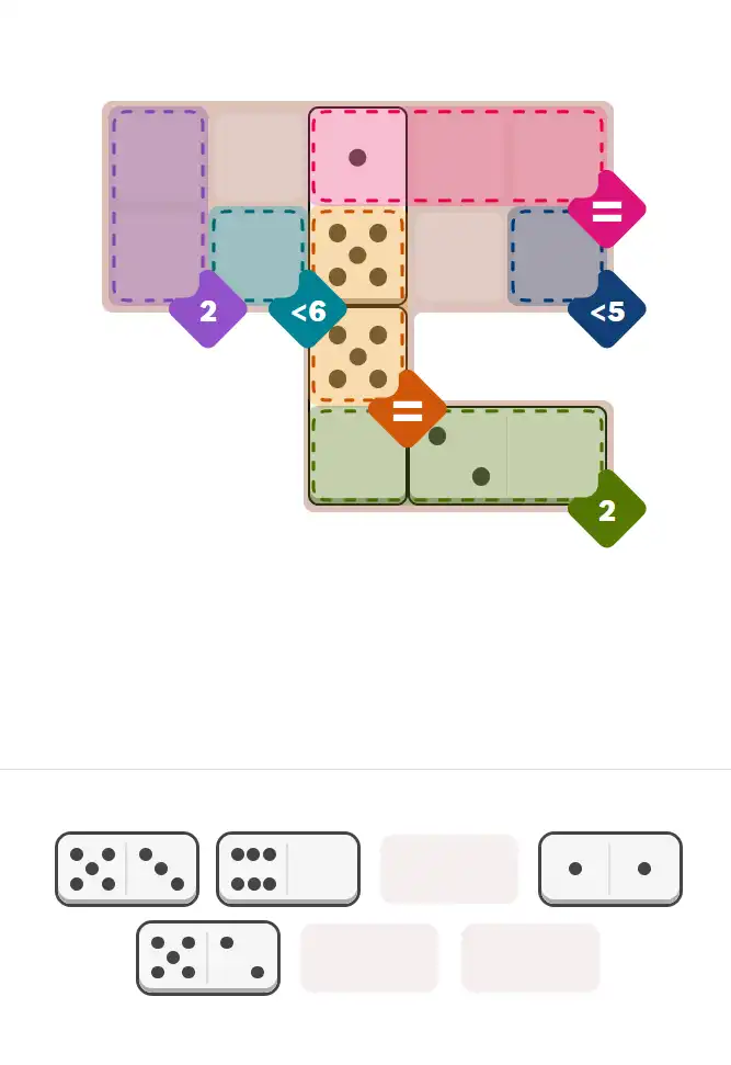 Pips hint for January 12, 2026 – medium level puzzle grid highlighting important moves and hints