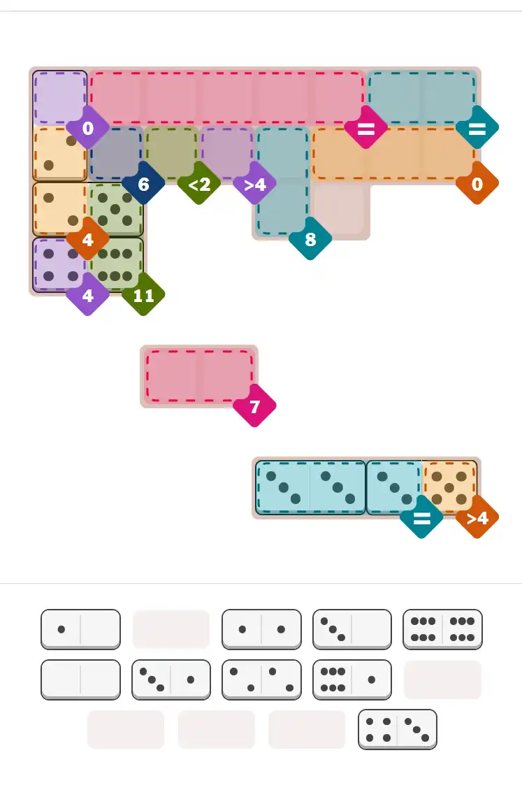 Pips hint for January 13, 2026 – hard level puzzle grid with critical first placements and strategy