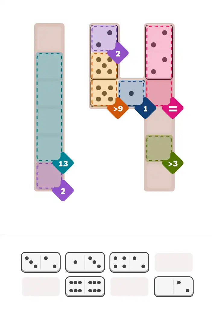 Pips hint for January 14, 2026 – medium level puzzle grid highlighting important moves and hints