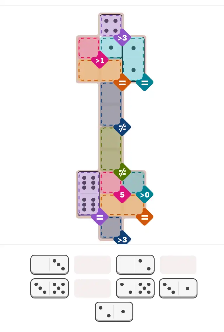 Pips hint for January 15, 2026 – hard level puzzle grid with critical first placements and strategy