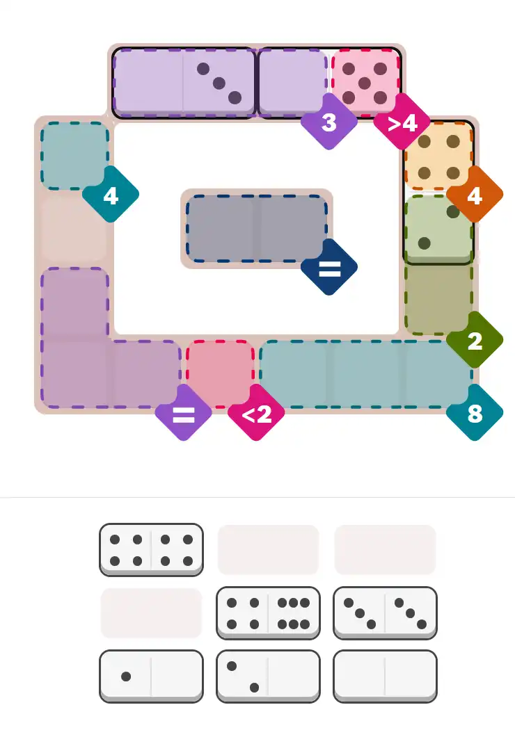 Pips hint for January 18, 2026 – medium level puzzle grid highlighting important moves and hints