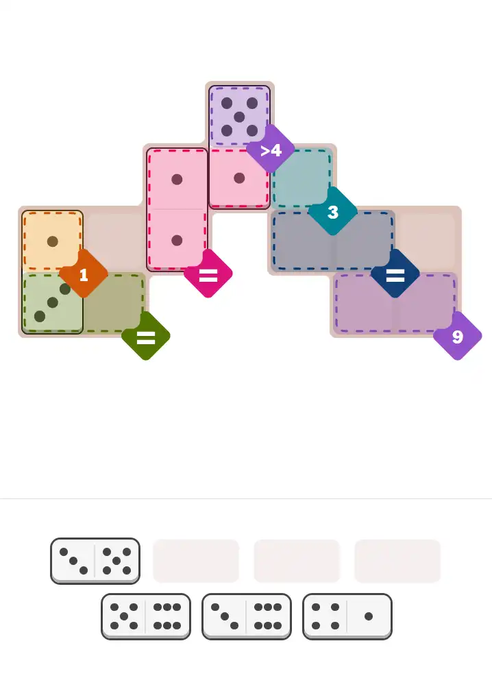 Pips hint for January 19, 2026 – medium level puzzle grid highlighting important moves and hints