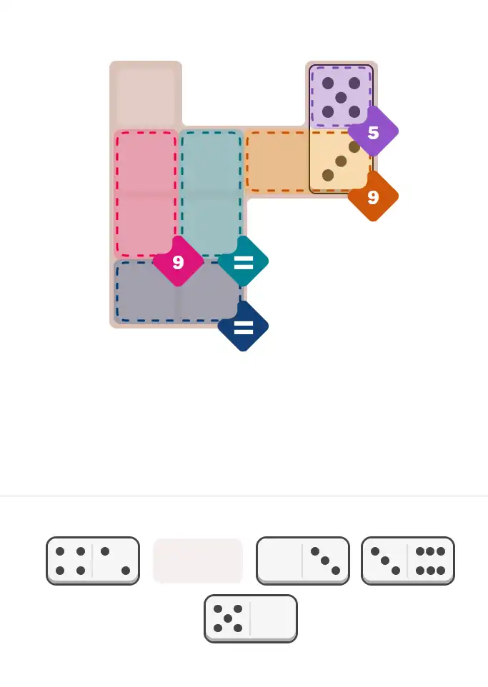 Pips hint for January 23, 2026 – easy level puzzle grid showing key first steps and strategy