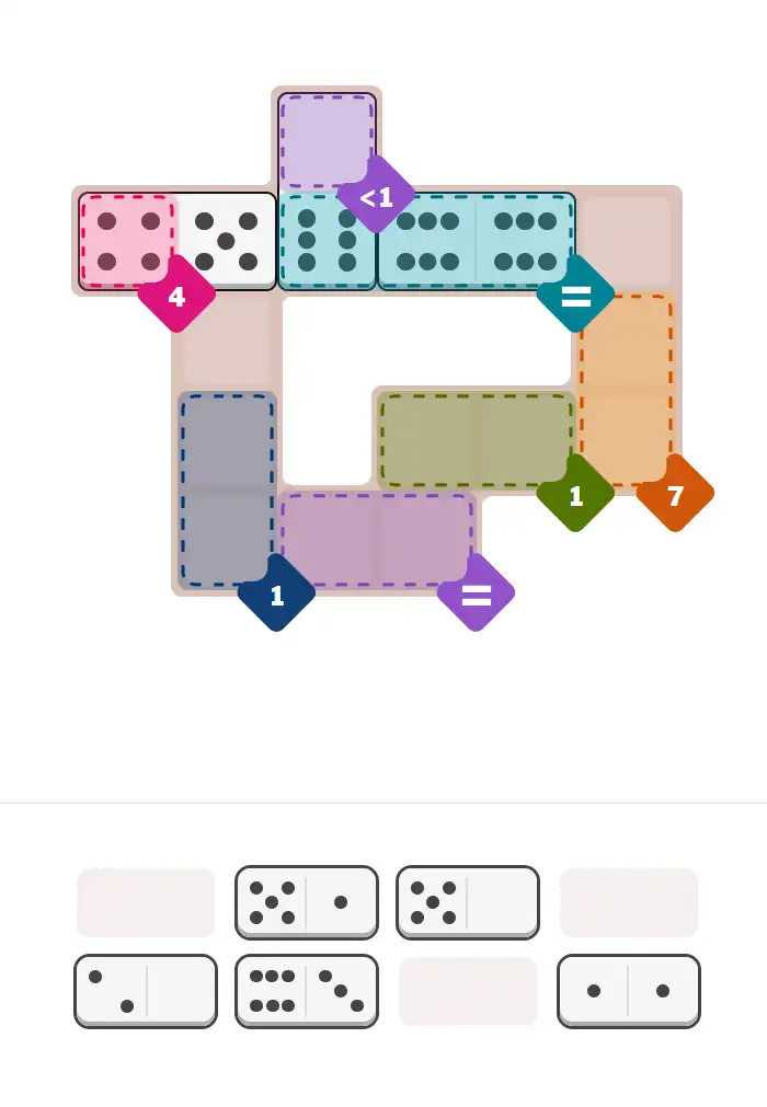 Pips hint for January 23, 2026 – medium level puzzle grid highlighting important moves and hints