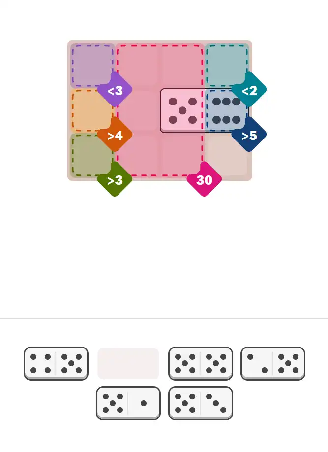 Pips hint for January 26, 2026 – easy level puzzle grid showing key first steps and strategy