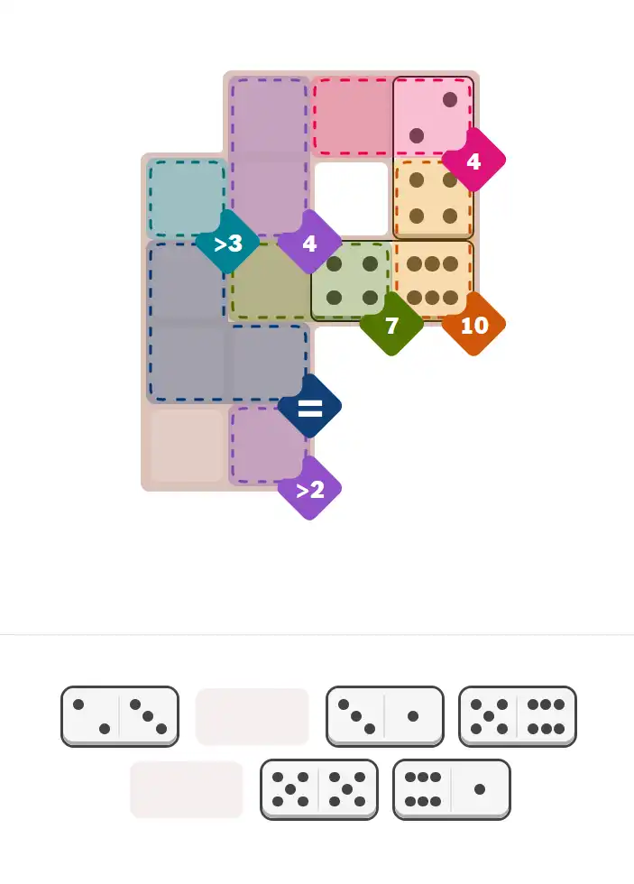 Pips hint for January 31, 2026 – medium level puzzle grid highlighting important moves and hints