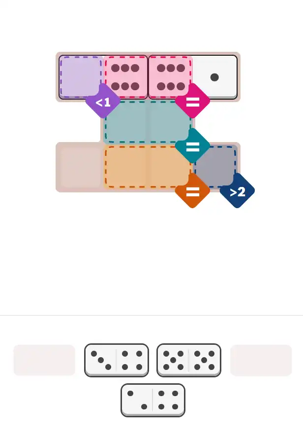 Pips hint for January 4, 2026 – easy level puzzle grid showing key first steps and strategy