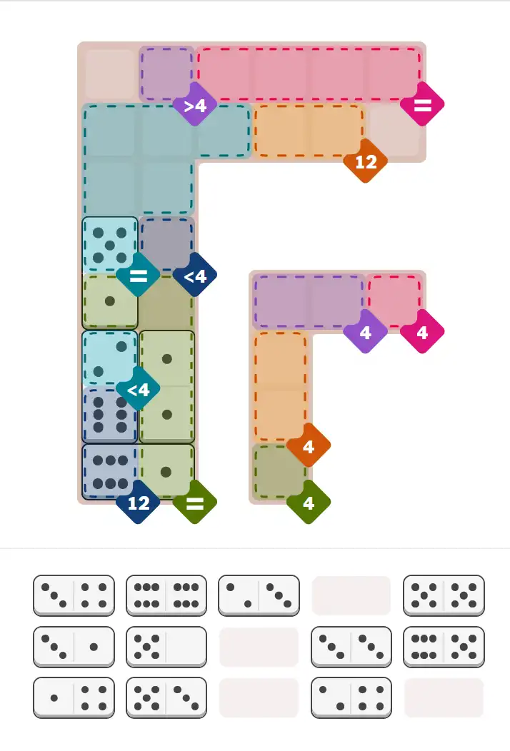 Pips hint for January 4, 2026 – hard level puzzle grid with critical first placements and strategy