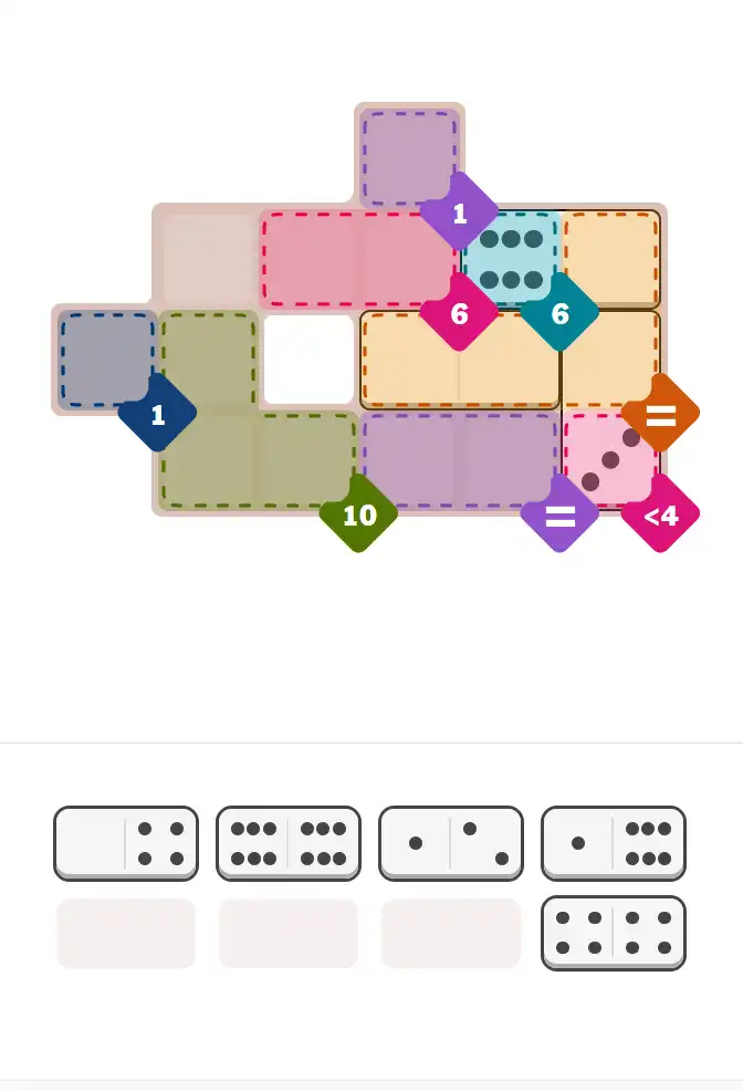 Pips hint for January 5, 2026 – medium level puzzle grid highlighting important moves and hints