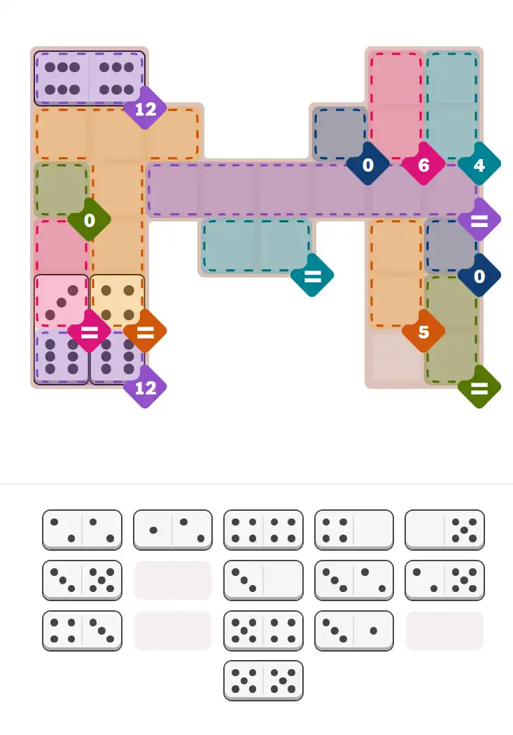 Pips hint for January 6, 2026 – hard level puzzle grid with critical first placements and strategy
