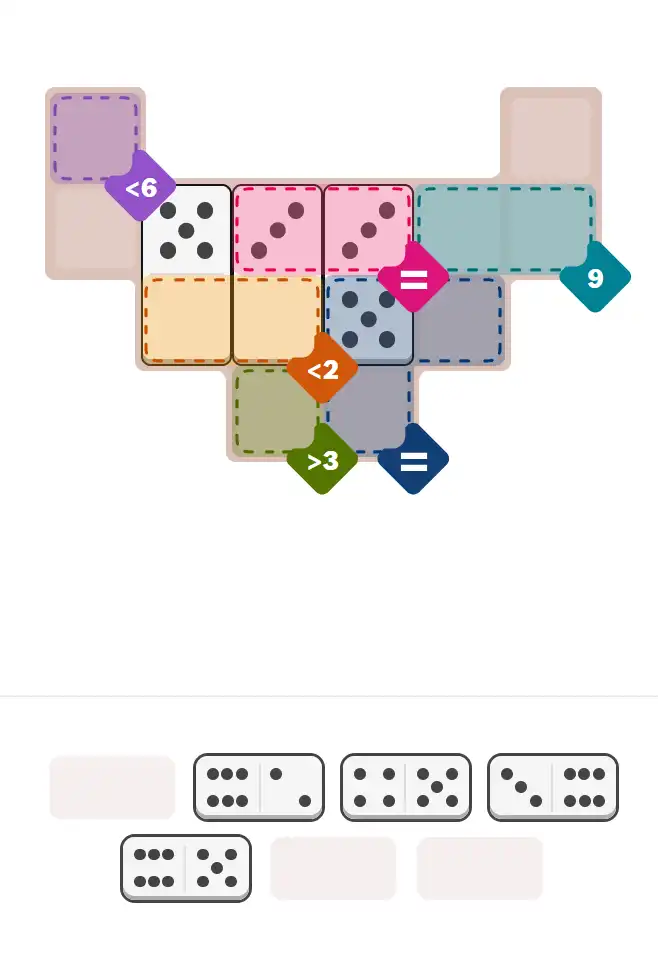 Pips hint for January 7, 2026 – medium level puzzle grid highlighting important moves and hints