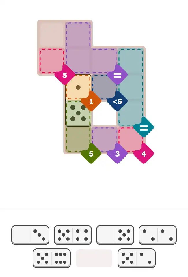 Pips hint for January 8, 2026 – medium level puzzle grid highlighting important moves and hints