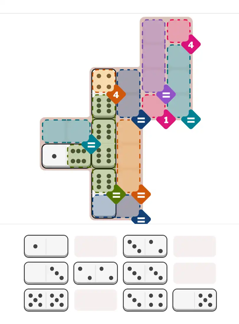 Pips hint for February 11, 2026 – hard level puzzle grid with critical first placements and strategy